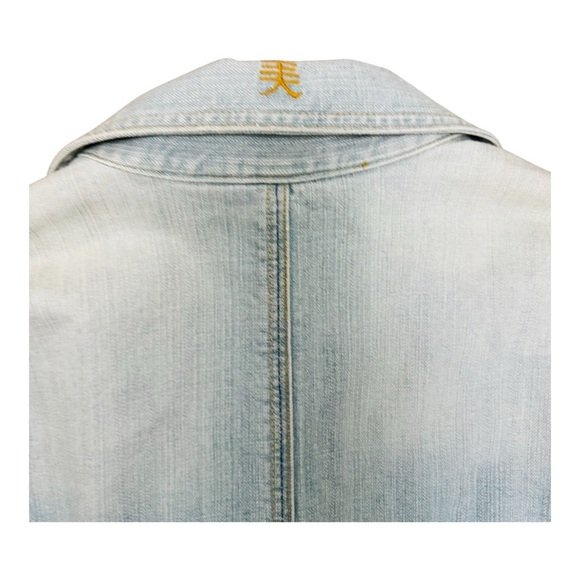 Chico's Blue Denim Jean Jacket with Vintage Appeal - Picture 4 of 5